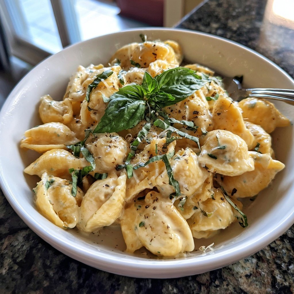 Creamy Lemon White Bean Pasta Bowl