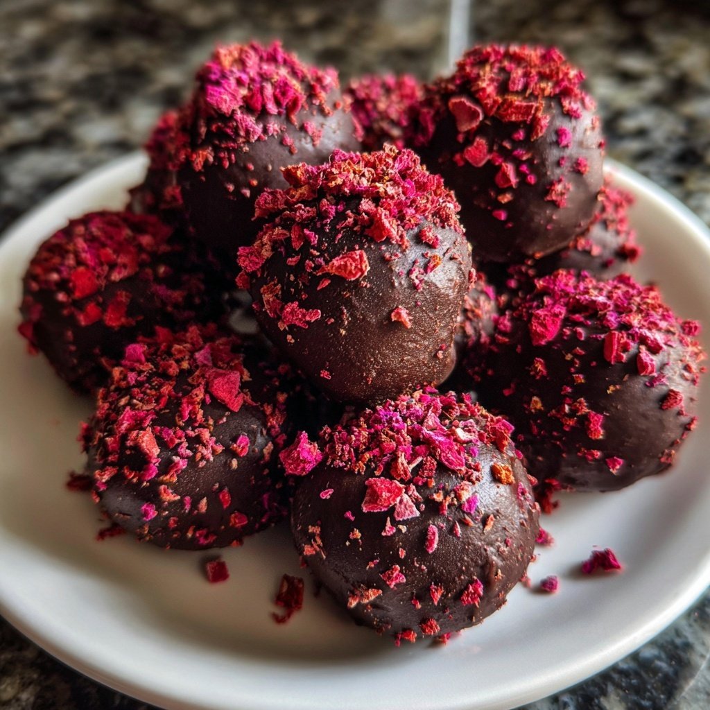 Chocolate Raspberry Truffles