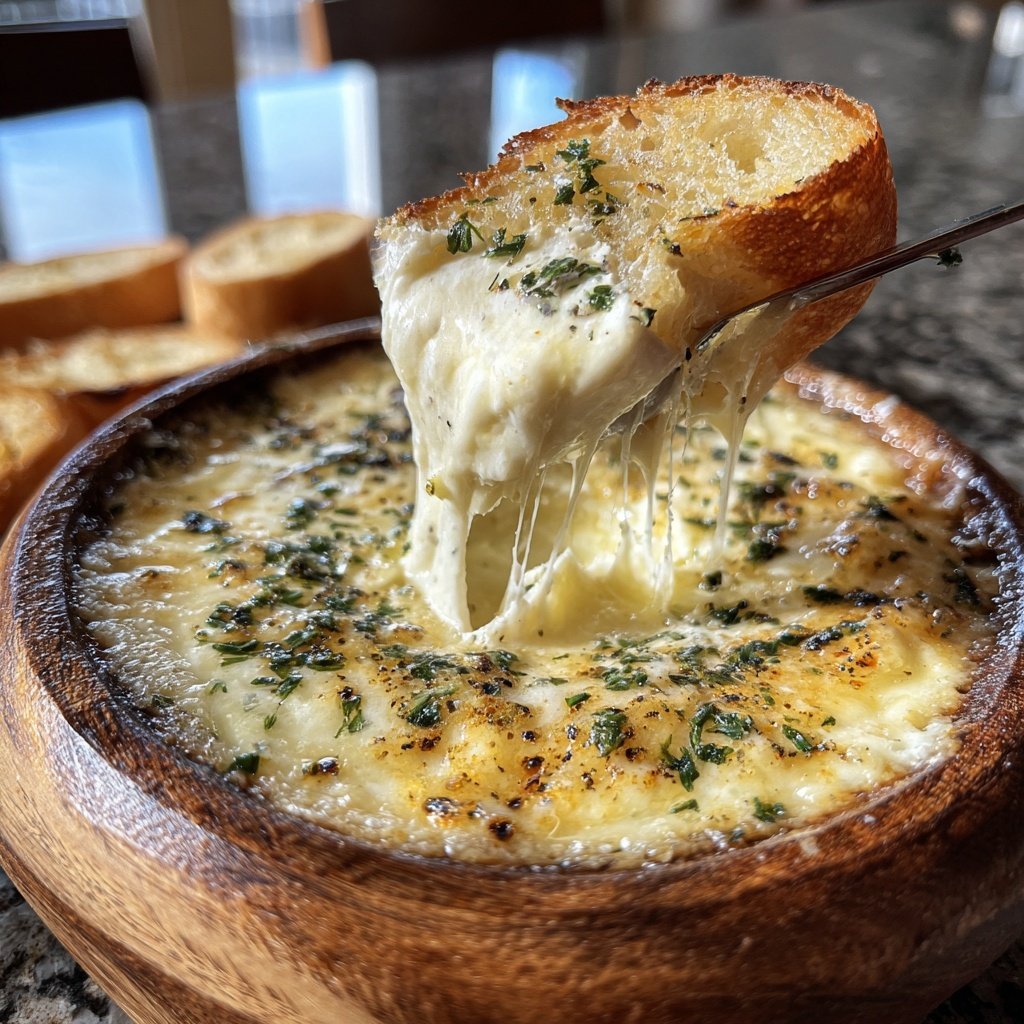 Fondue with Goat Cheese and Herbs