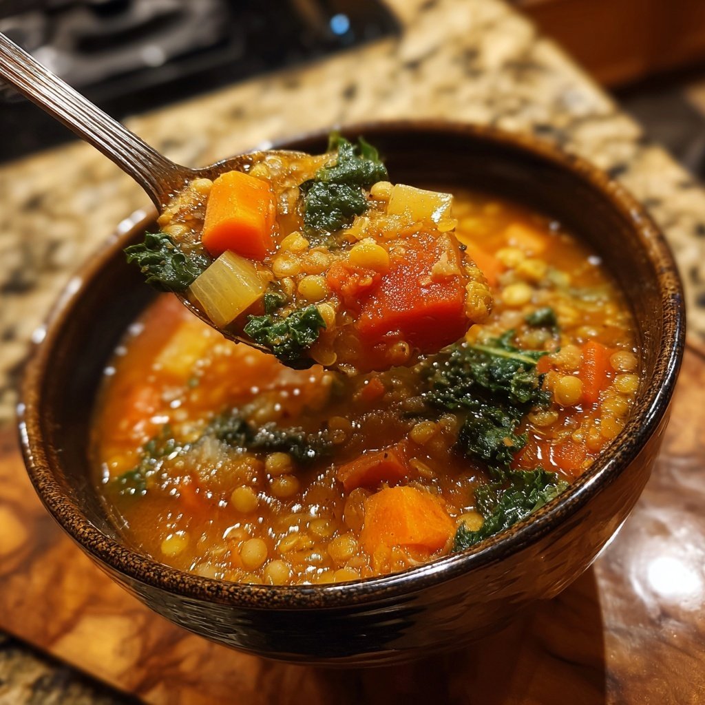 Healthy Crockpot Lentil Soup