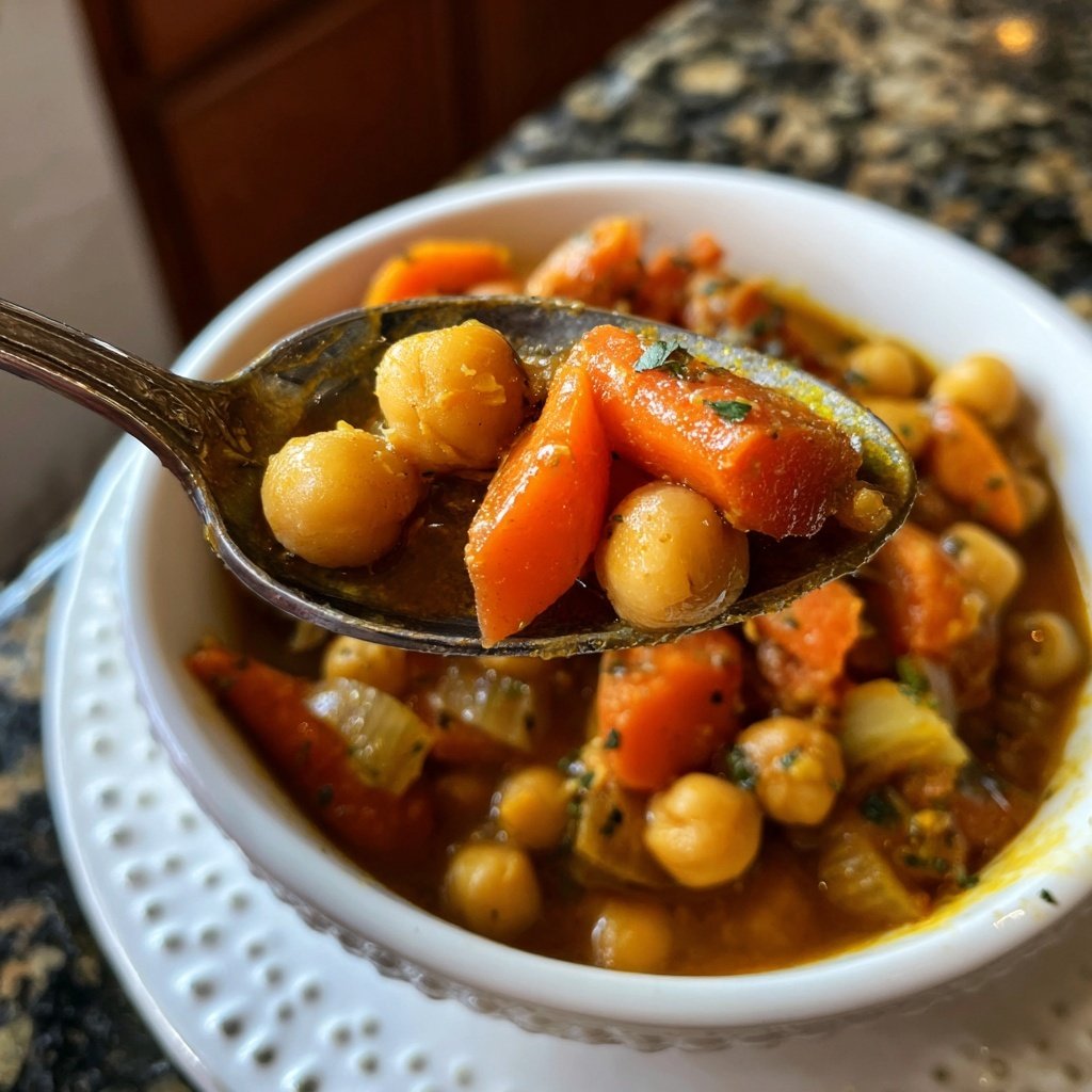 Healthy Crockpot Chickpea Stew