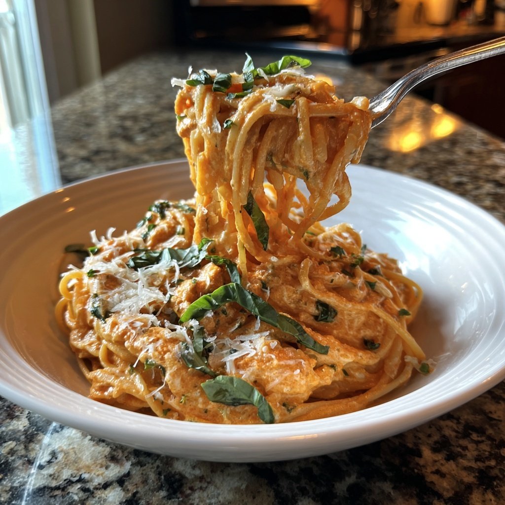 Rose Sauce Pasta with Vodka Cream