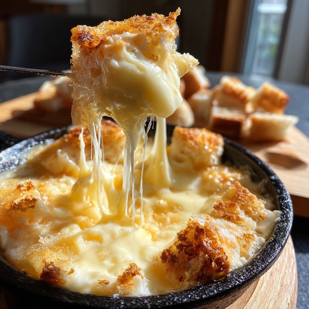 Fondue with Gruyere and Emmental
