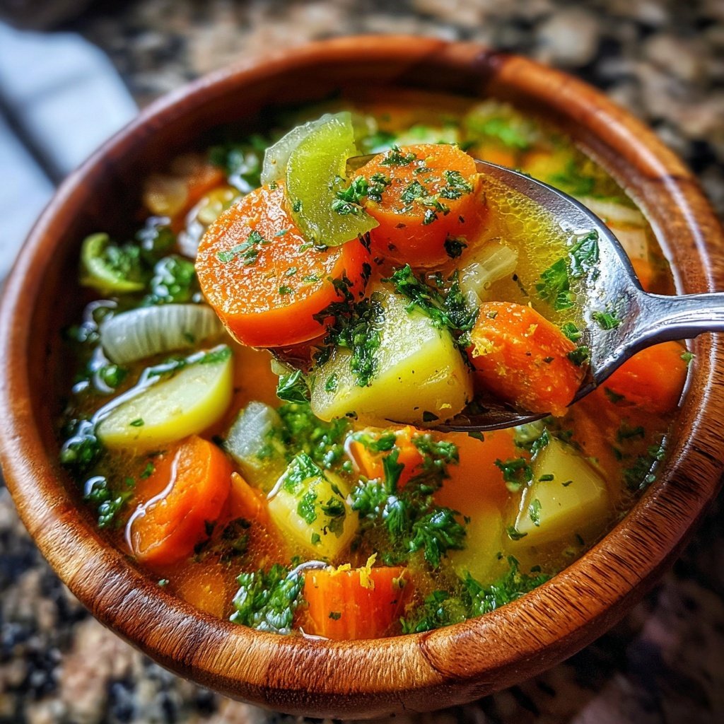 Spring Vegetable Soup With Lemon