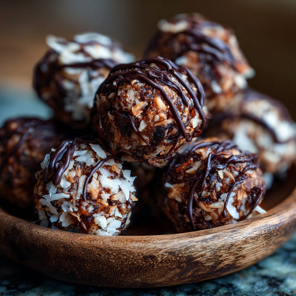 Chocolate Coconut Almond Snack Bites