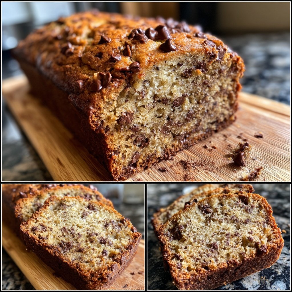 Banana Bread with Chocolate Chips Recipe