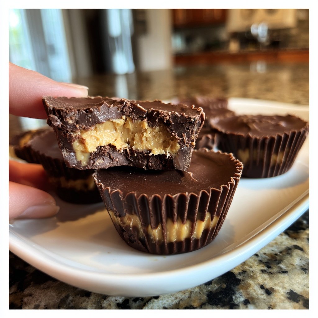 Homemade Reese’s Cups with Date Sweetener