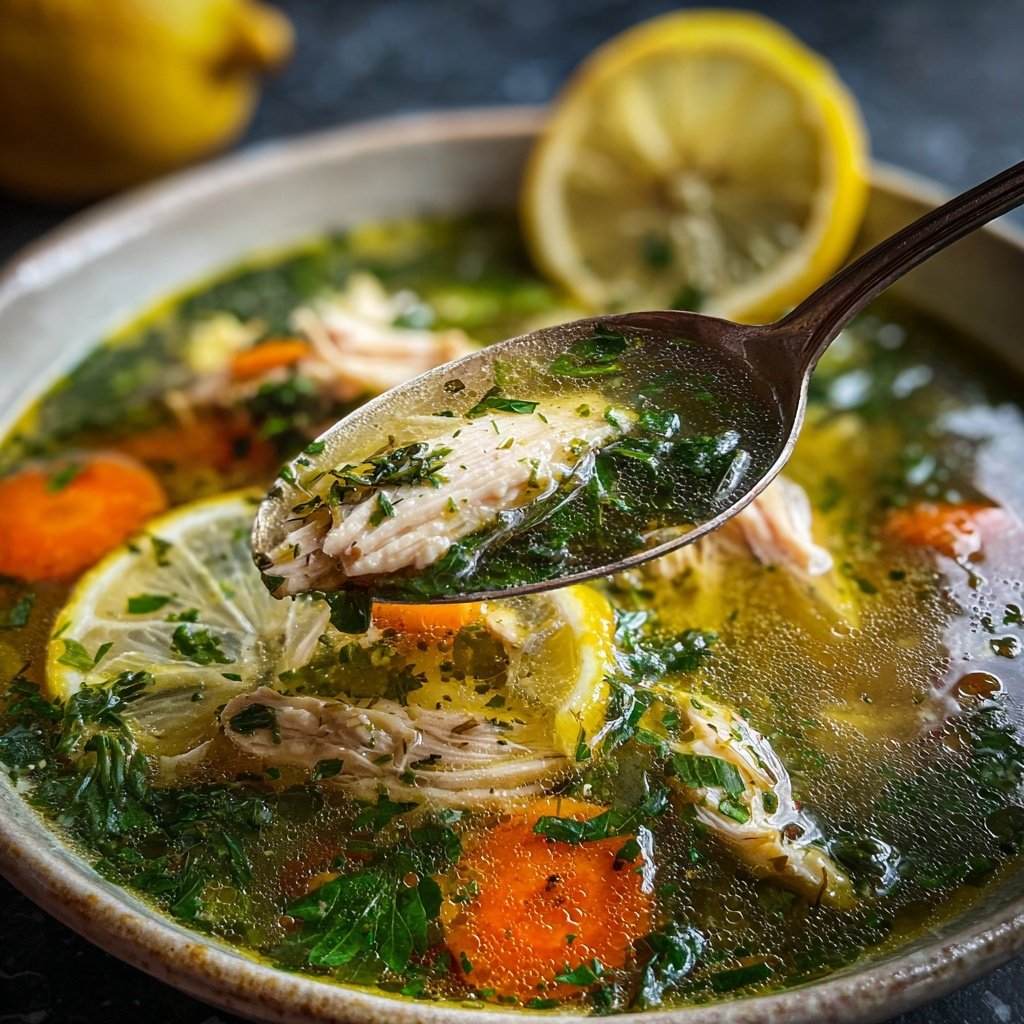 Spring Chicken Soup With Lemon